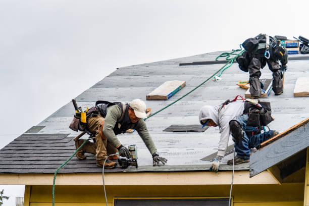 Professional Gutter Installation technician working in Dayton, MT